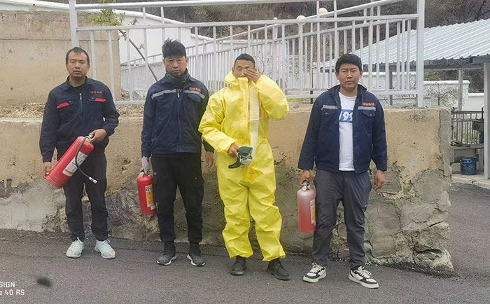 德欽縣污水處理廠應急培訓、實操演練